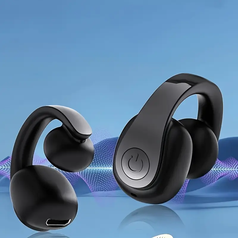 1pc Mini Lightweight Wireless Electronic Audio Headphone - Clip-On Half In-Ear Hi-Fi Phone-Based Headset with Type-C Jack, Comfortable Fit, Hi-Fi Calls, Suitable for Sports, Running