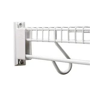 Rubbermaid 3D68-LW-WHT Free Slide Fast Set Wall & End Bracket