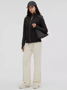 Women's Hooded Sweatshirt with Zipper, Fall Winter Fleece Lined Jacket, Outdoor Sports Casual Versatile Outerwear