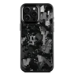 Carbon Fiber Texture MagSafe Case for iPhone| 8 Color Accent Options