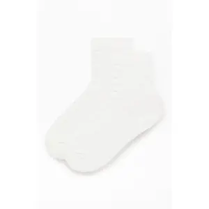 John Galt Women's White & Pink Heart Ankle Socks