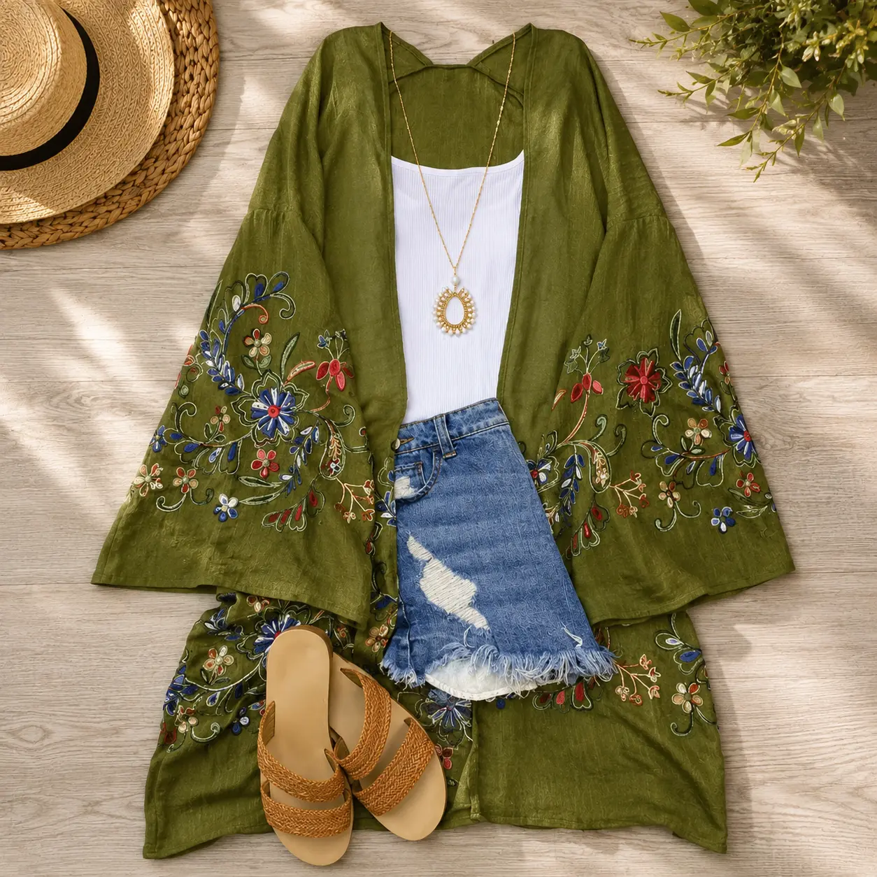 Long sleeve Embroidered Summer Cardigan Long sleeve Embroidered Summer Cardigan