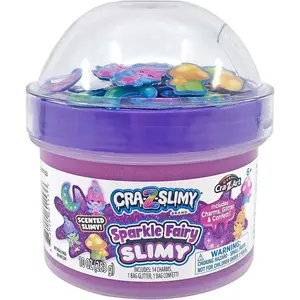 CRA-Z-Slimy Sparkle Fairy Cotton Candy Scented Premade Slime Kit, Ages 6 and Up