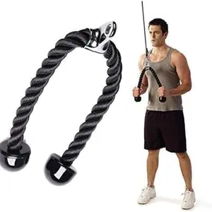 Tricep Rope Heavy Duty Gym gym pull down rope, Body Equipment Extensions Pull Down Bicep/Tricep Rope Cable Attachment,Integrated Strength Equipment Accessories, Durable Workout Gear-Tricep Extensions, Pull Downs, Workout Resistance