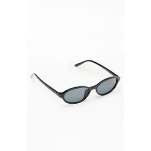 Pacsun Women's Mia Black Oval Sunglasses