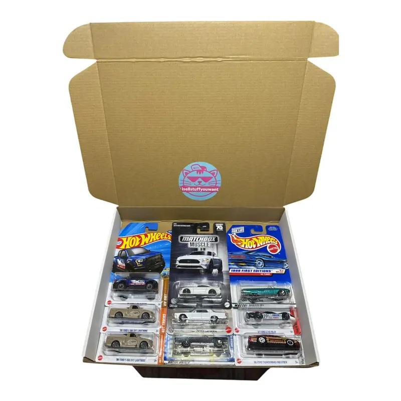 Hot Wheels & Matchbox 9-Pack of Cars Fords & Trucks Collection for Collectors and Enthusiasts
