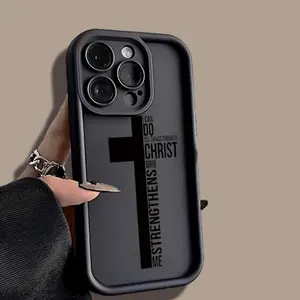 Bible Verses Case for iPhone 17 Air 16 15 14 Pro Max 13 12 11 XS Plus Shockproof Full Camera Protection Durable slim Silicone Cover