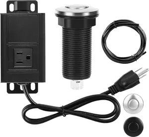 Air Switch Kit for Garbage Disposal, UL Listed Sink Top Air Switch for Food Waste Disposal, 3.58” Extra Long Air Button