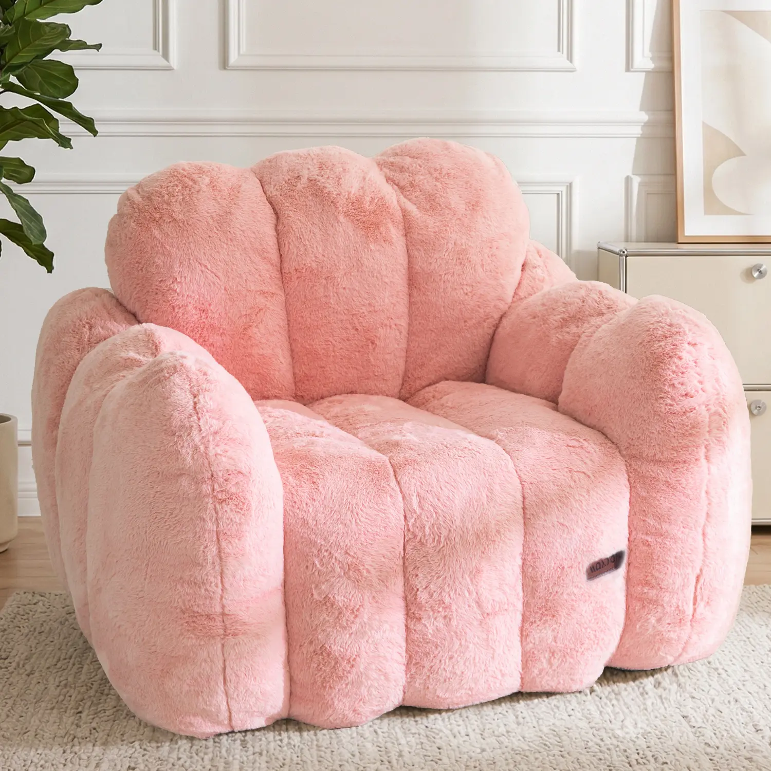 MAXYOYO Cloud-Shaped Bean Bag Chair – Sink-In Soft Lounge Chair with Cloud-Like Comfort, Cozy Seating for Bedrooms, Dorms & Living Rooms, Ready to Use, No Assembly Needed