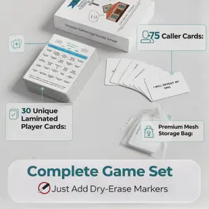Town Hall For All- Christian Revival Edition Multi 30 Player Game - Gifts, Sunday School, Church Events, Church Gatherings, Addition Sober Sobriety Game Nights, Family Games, Group Games, Bible Bingo Alternative Card Game, Where Faith Meets Fun!