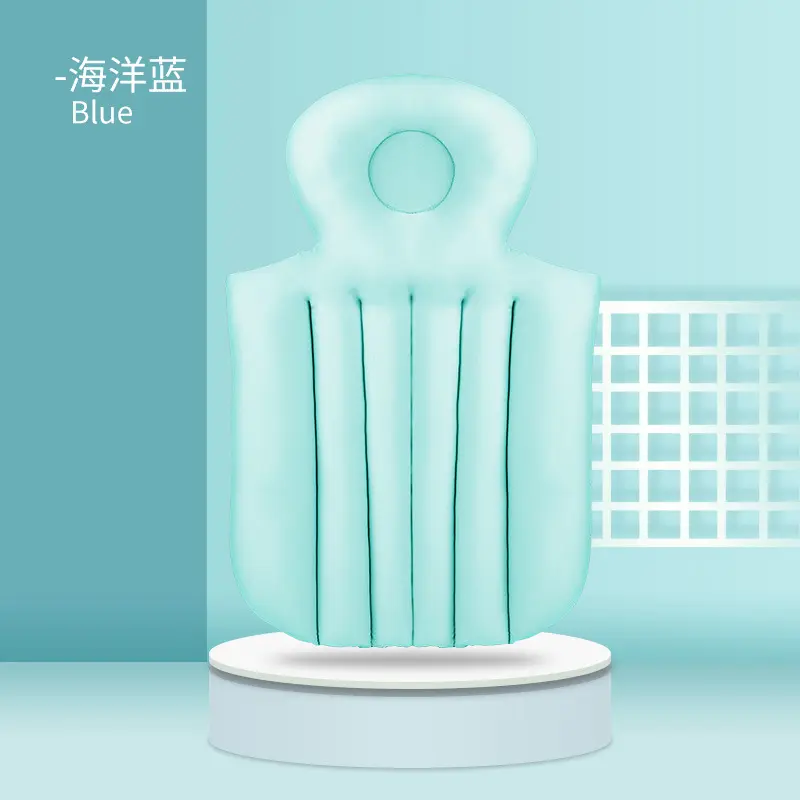 Short light blue cushion