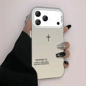 Christian Cross Phone Case for iPhone 17 Pro Max 16 15 Plus 14 13 12 11 Pro Max - Ultra-Thin & Shockproof, Dual-Layer Protection, Gloss Finish - Perfect Gift for Believers