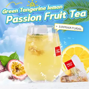 BOXUAN Lemon Passionfruit Cold Brew Tea Bags for Office & Outdoor - Vitamin C Infused Iced Tea with Green Tangerine Blend - Natural Refreshment & Portable Gift Set (8.82oz)