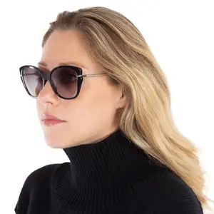 Longchamp Grey Gradient Cat Eye Ladies Sunglasses