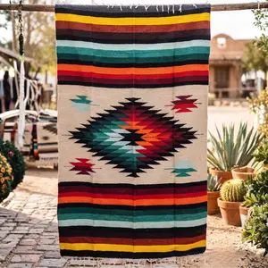 Fire & Ice Diamond Mexican Blanket