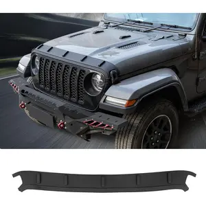 TPE Hood Protector Compatible with 2020+ Jeep Gladiator JT 2018+ Jeep Wrangler JL Hood Shield TPE Hood Deflector Hood Guard for 2025 2026 Gladiator Wrangler JL Accessories