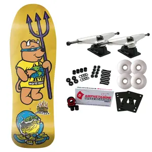 World Industries Skateboard Complete Steve Rocco III Yellow 9.75" x 31.5"