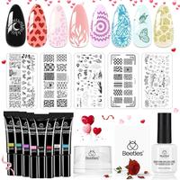 16Pcs French Tip Nail Stamp Kit