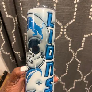 3D Puff Lion Tumbler