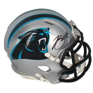 Bryce Young Autographed Carolina Panthers Mini Speed Helmet Fanatics