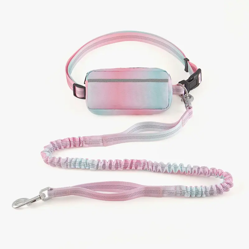 Rainbow Multi-Functional Sports Leash Waist Bag for Active Lifestyles - Versatile Accessory with Leash for Sports Enthusiasts
