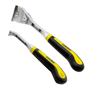 LU&MN Professional Paint Scraper Set (2-Piece) - 2.38-Inch Wide & 1-Inch Triangular Tungsten Carbide Blades, Heavy-Duty Paint, Glue & Putty Remover with Non-Slip Ergonomic Handles