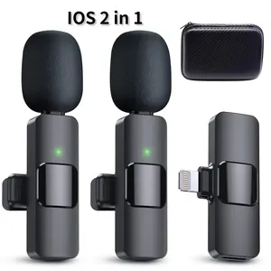 JOCEEY K9 Lavalier Wireless Microphone,Wireless Microphone,Live Microphone for IOS and Type-C Phone Microphone for Recordin Does not apply