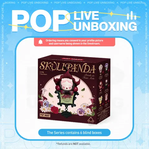 [POP NOW]SKULLPANDA Petals in Four Acts Series Fridge Magnet Blind Box