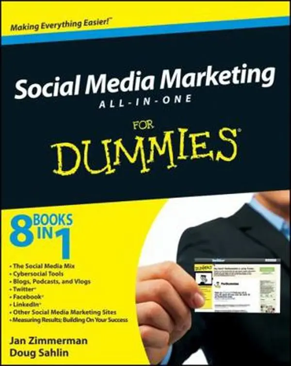 USED Book - Social Media Marketing All-in-One For Dummies by Jan Zimmerman (Paperback) - english