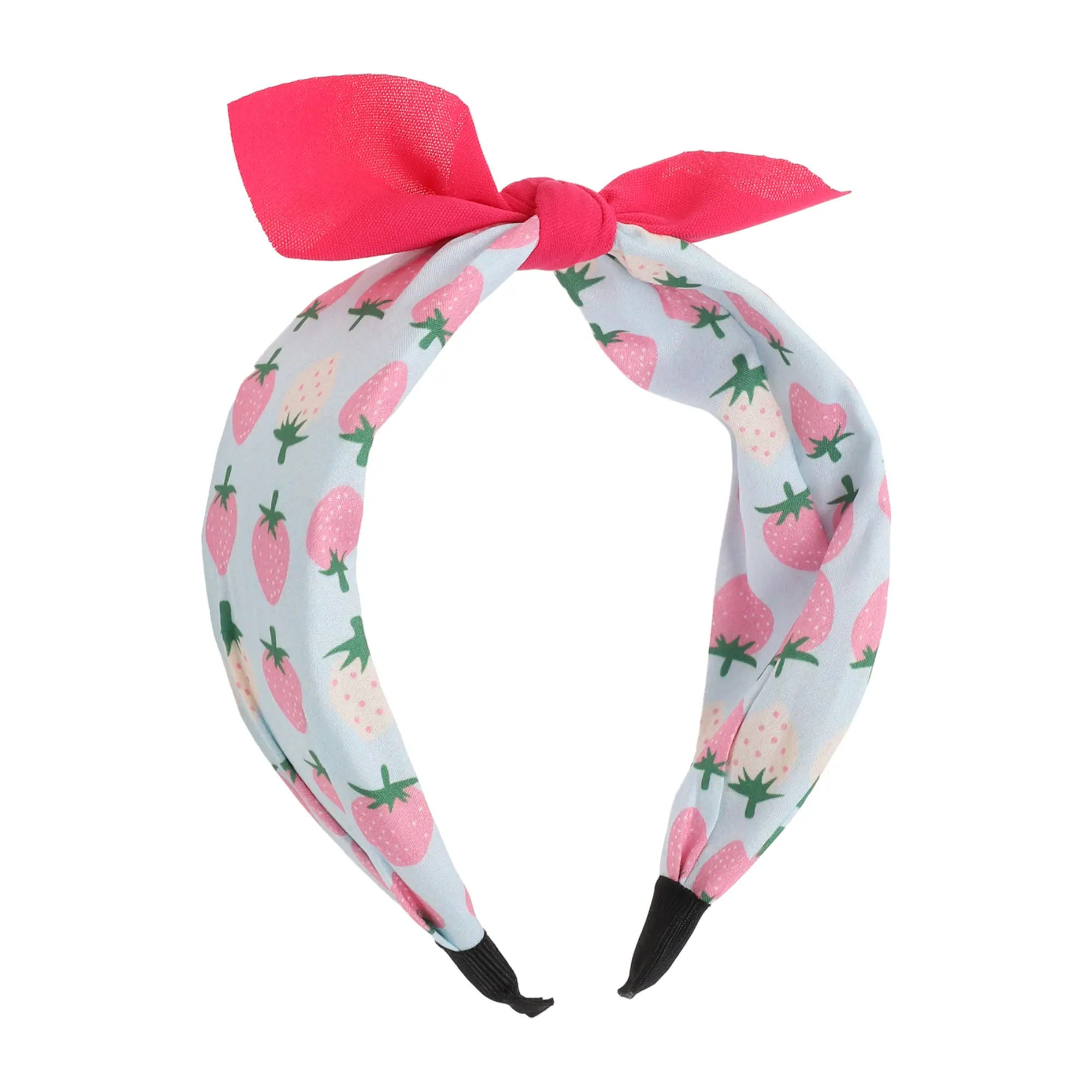 Unique Bargains Elegant Strawberry Headbands 6.30"x4.72"x2.05" Pink White 1 Pc