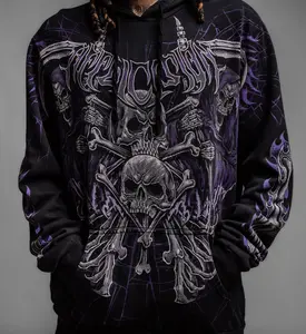 Affliction Men's Pullover Hoodie Darkness Falls