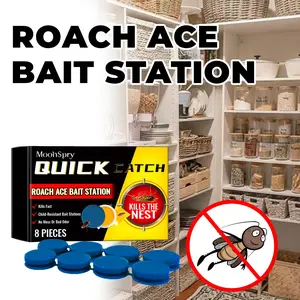 Roach Bait Station - Deworming Agent for Kitchen & Home |   Cockroach Removal, Full Nest Cleaning & Effective Control
