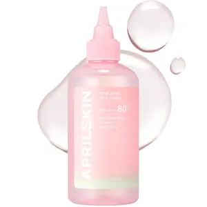 [APRILSKIN Official] Pink Aloe Vita Toner (250ml) | Soothing, Hydrating & Sebum Care | Balances pH, Enhances Skin Tone | Korean Skincare | Glass Glow Aloe Vera Soothing Toner