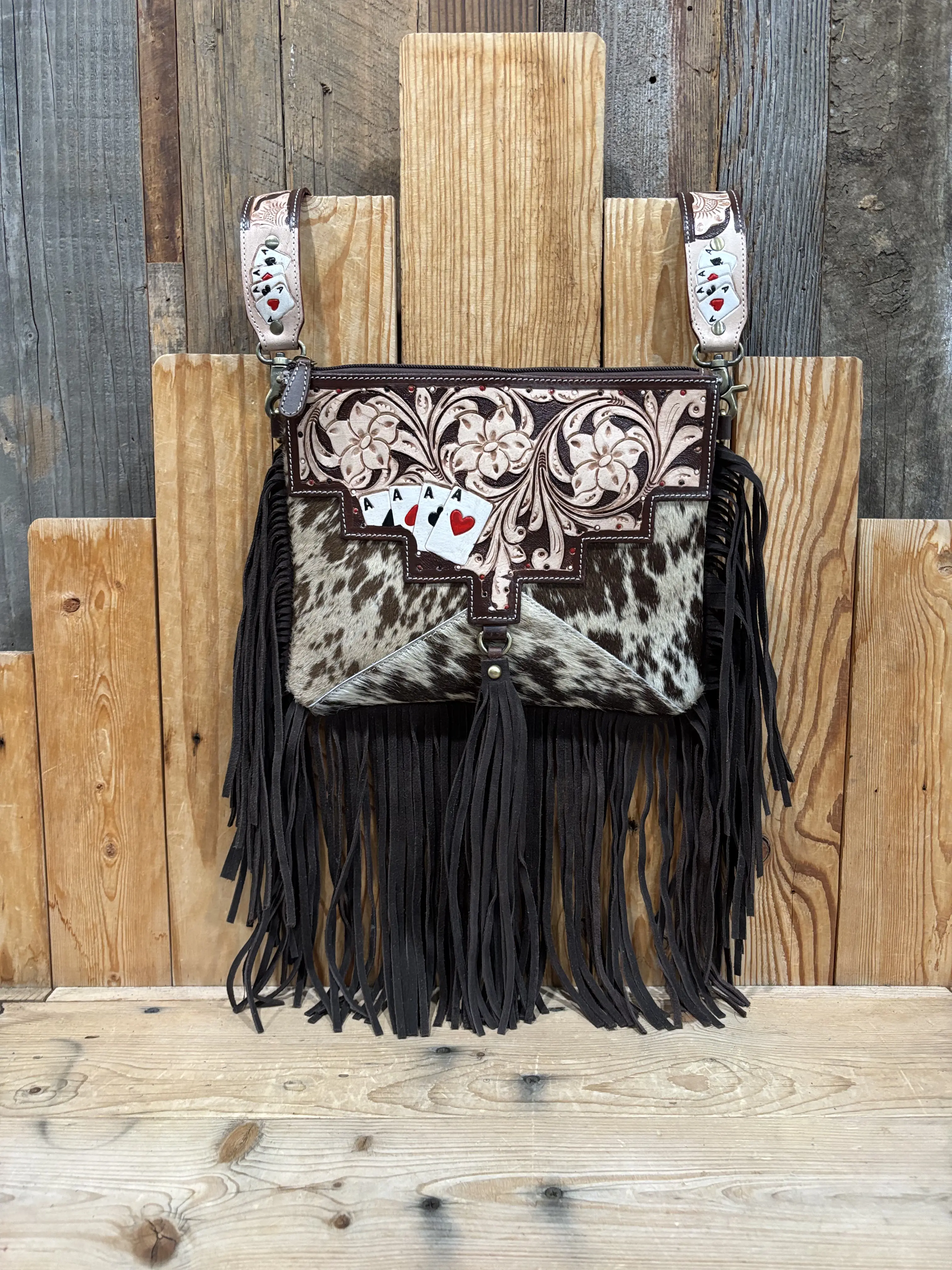 ACES Cowhide & Leather Crossbody Bags!