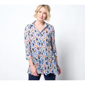 NIC+ZOE Long Crinkle Shirt