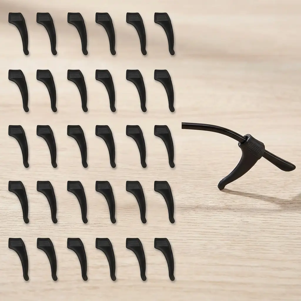 15 Pairs Glasses Ear Grips | Silicone Anti-Slip Ear Hooks & Retainers | Comfortable Eyeglasses Ear Cushion Holders to Prevent Slipping