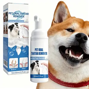 Pet Oral Tartar Remover Spray, Pets Oral Tartars Removers Foaming Tartars,Natural Plant Formula, Support Clean & Teeth and Aid in Daily Oral Use for Pets Cats and Dog