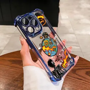 Travis Scotts Cactus Jacks Plating Phone Case For iPhone 17 16 15 14 13 12 11 Pro Max Plus Samsung Galaxy S26 S25 S24 S23 S22 Anti-Fall