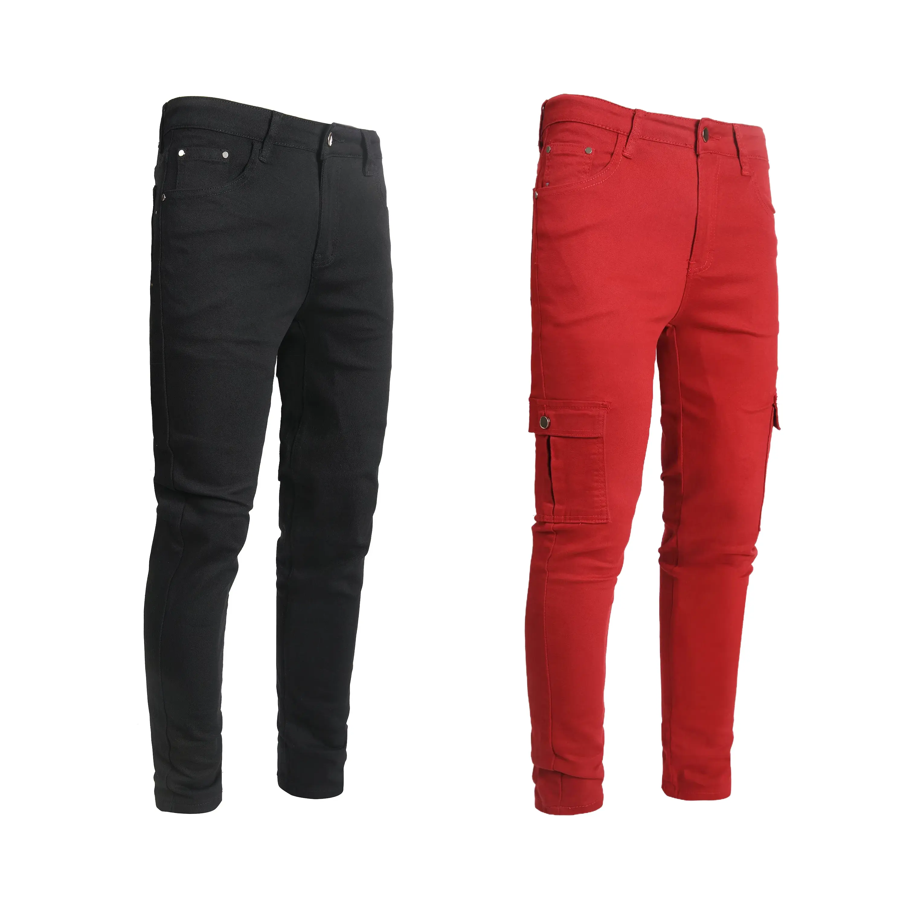 (2 Pack)Black-Red