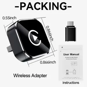 2026 New Upgraded CarPlay Wireless Adapter, for iPhone/Android, Instant Connection & Hands-Free Calling Feature