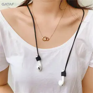 2/4Pcs Soft Silicone Earbuds Anti-Lost Strap, Elastic Wear Resistant Earphone Holder Cord, Skin-Friendly Odor-Free Sports Accessory, Wireless Earbuds Lanyard Compatible with AirPods 1 2 3 Pro for Running Hiking Camping Outdoor Daily Use