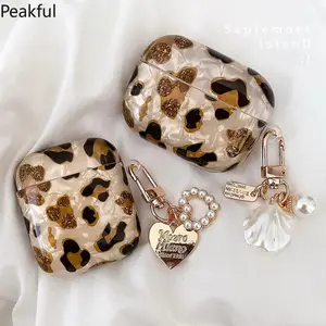 Leopard Pendant AirPods Protective Cover, TPU Case for AirPods Pro/3/2/1