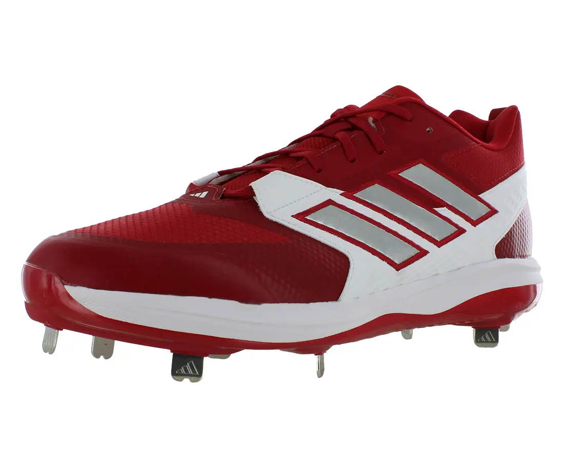 Adidas Icon 8 Men's Low-Top Baseball Cleats, Supportive Athletic Footwear with High-Traction Molded Spikes