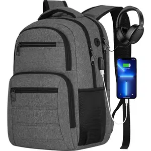 Backpacks for Men 17.3 Inch,Bagpacks School Backpack for Boys Teenager,Computer Backpack with Laptop Compartment & USB Charger,Mochilas Hombres Morrales for Workout College Middle School