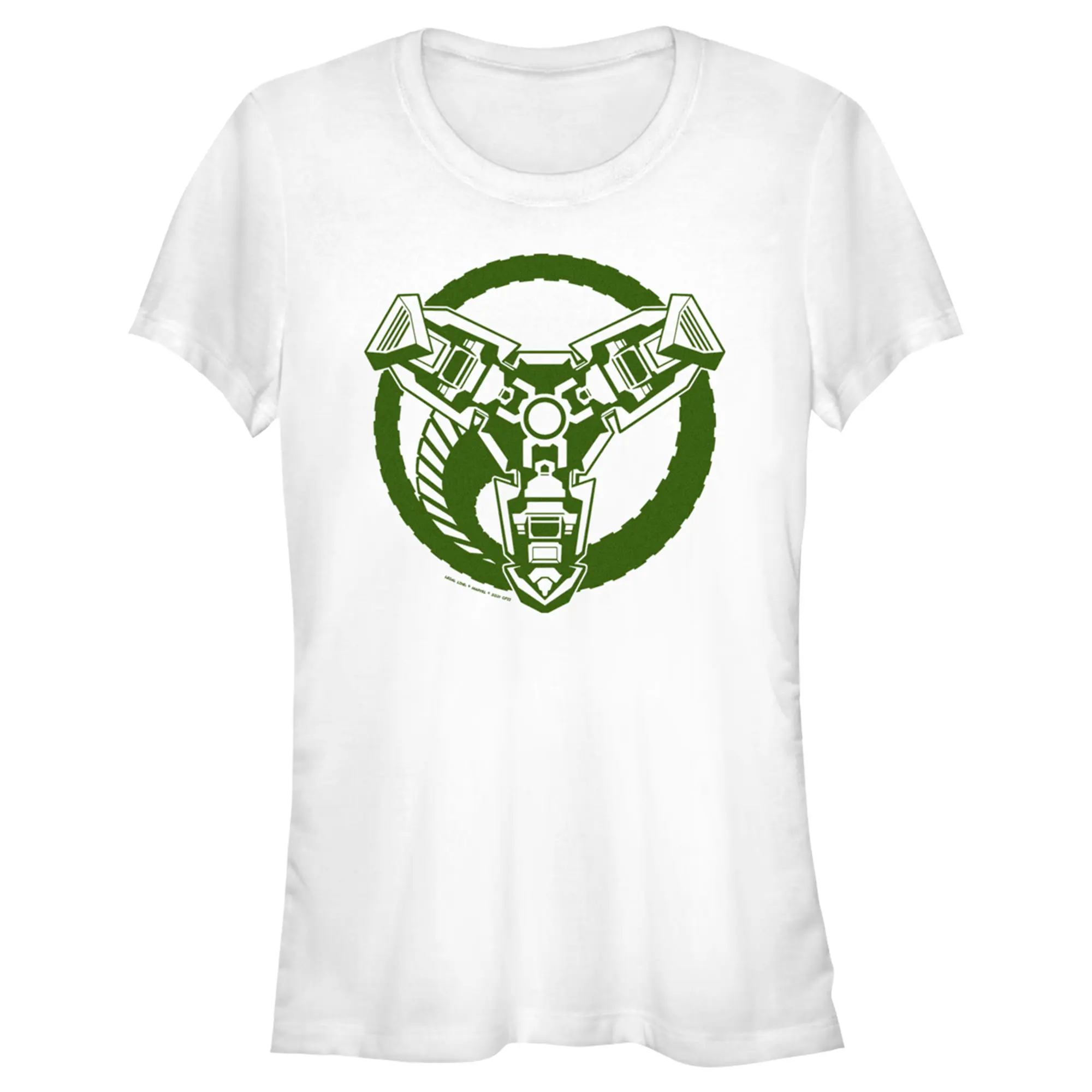 Juniors Womens Marvel Spider-Man: No Way Home Doc Ock Logo T-Shirt