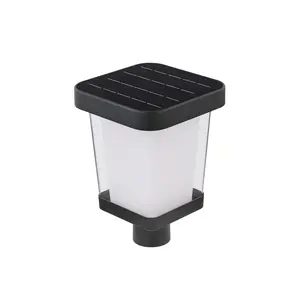 Halo Solar Post Light – 300 Lumen Dual-Color LED Outdoor Fixture for 3-Inch Poles