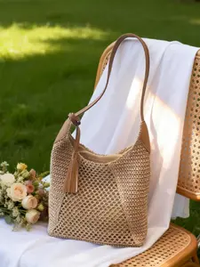 Summer Thai Woven Bag, Large Capacity Beach Bag, New 2026 Style, Perfect for Vacation, Commute, Travel, Women's Straw Basket Bag
