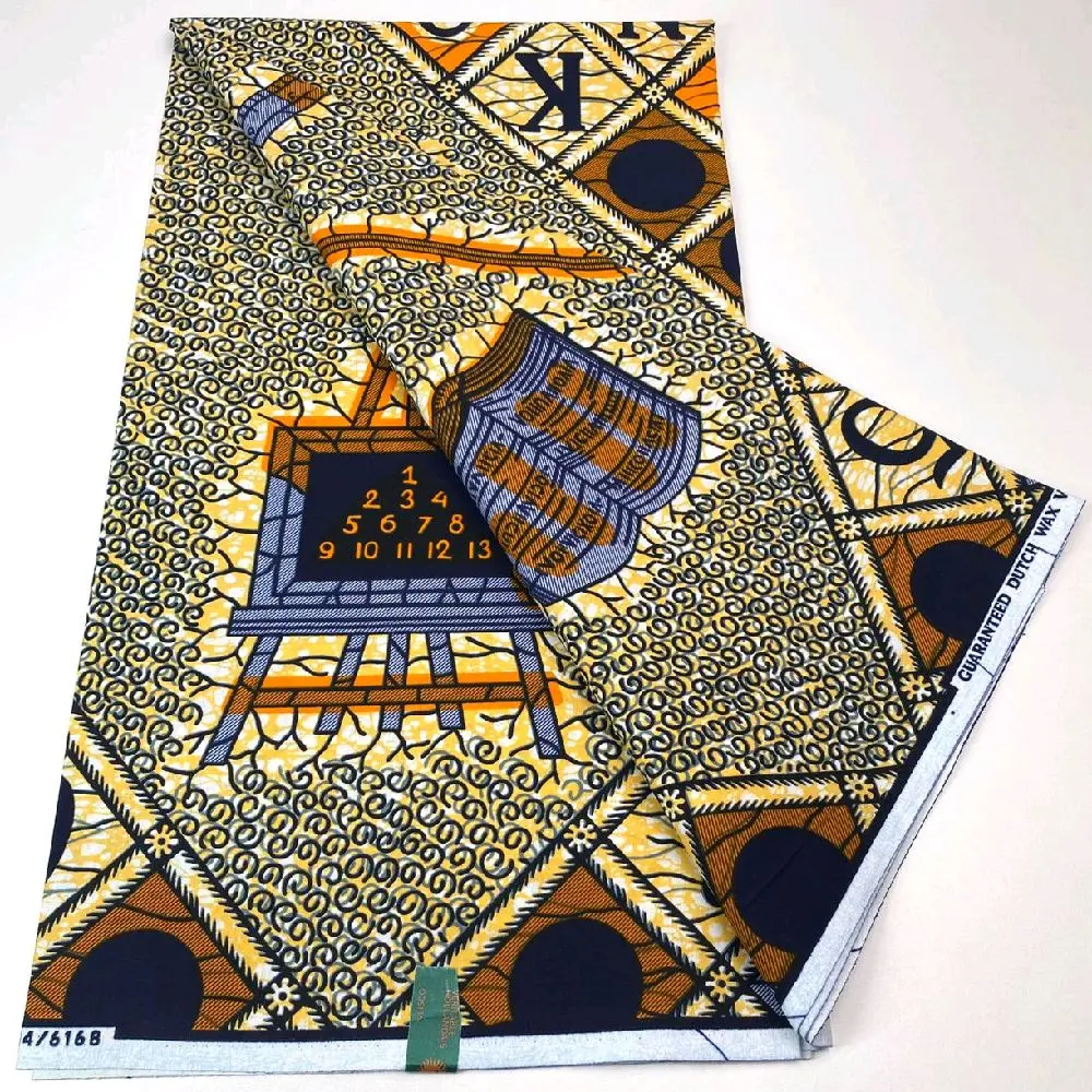 Authentic African Print 100%Cotton 6yards