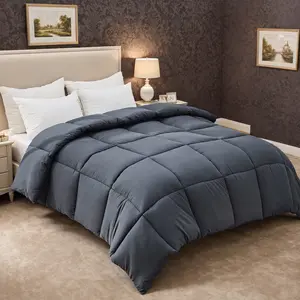 This Gray Comforter Elevated My Bedroom! 4 Sizes, Machine Washable All-Season Microfiber Soft scandinavian sleep method bedding summer quilt dreamy duvet marshmellow Luxurious Goose Feather Down egyptian cotton luxury covers puffed blanket insert utopia