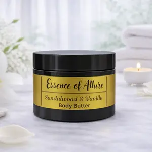 Masculine Sandalwood & Vanilla body butter by Essence of Allure